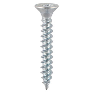 Twin Woodscrew PZ2 CSK Zinc