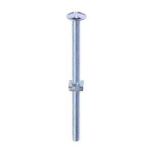 Roofing Bolt & SQ Nut - BZP
