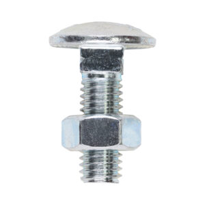 Carriage Bolt & Hex Nut - BZP