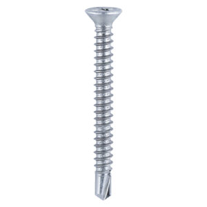 S/Drill PVC Screw RIB CSK -BZP