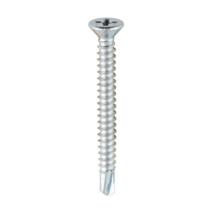 S/Drill PVC Screw CSK - BZP