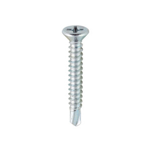 S/Drill PVC Screw CSK - BZP