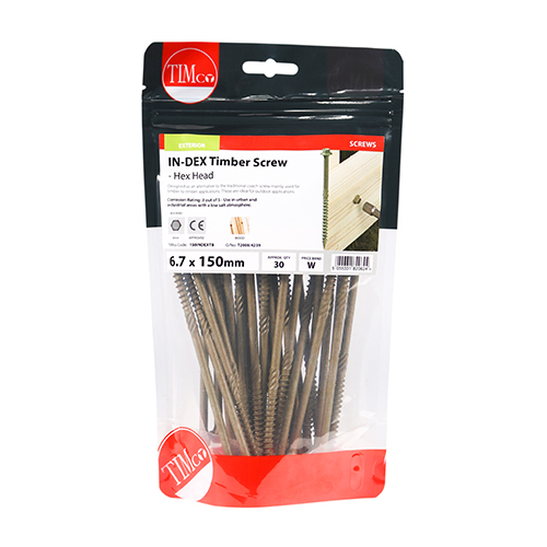 Hex Head Timber Screw - Green - Image 3