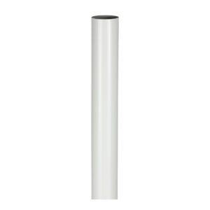 Round Wardrobe Rail White