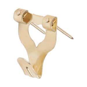 Picture Hook & Nails - E/Brass
